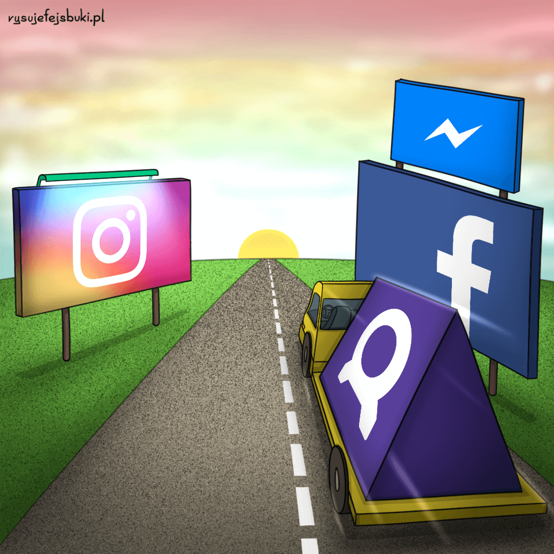 4 główne umiejscowienia reklam na Facebooku to: Facebook, Instagram, Messenger oraz Audience Network, czyli sieć reklamowa Facebooka