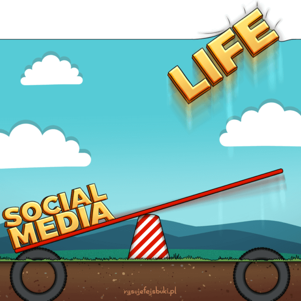 Brak równowagi pomiędzy mediami społecznościowymi a życiem