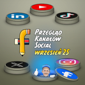 Przegląd kanałów social media 2025-09